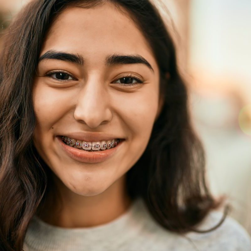 Smiling girl at Harmony Orthodontics