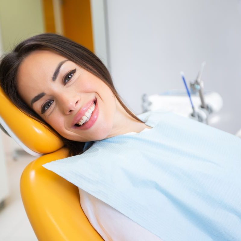 Smiling woman at Harmony Orthodontics