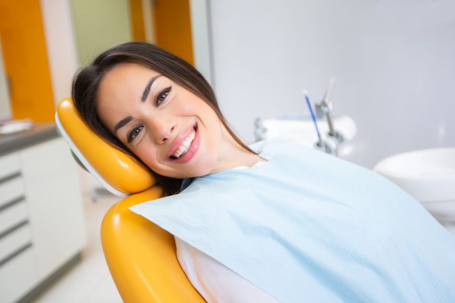 Smiling woman at Harmony Orthodontics